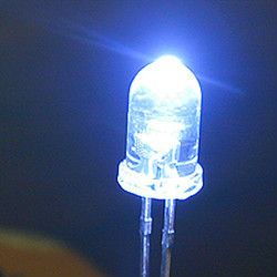 φ5mmF5mm 白灯白发白色超亮LED发光二极管 led大芯片方片白光